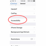 Accessibility on Smartphones